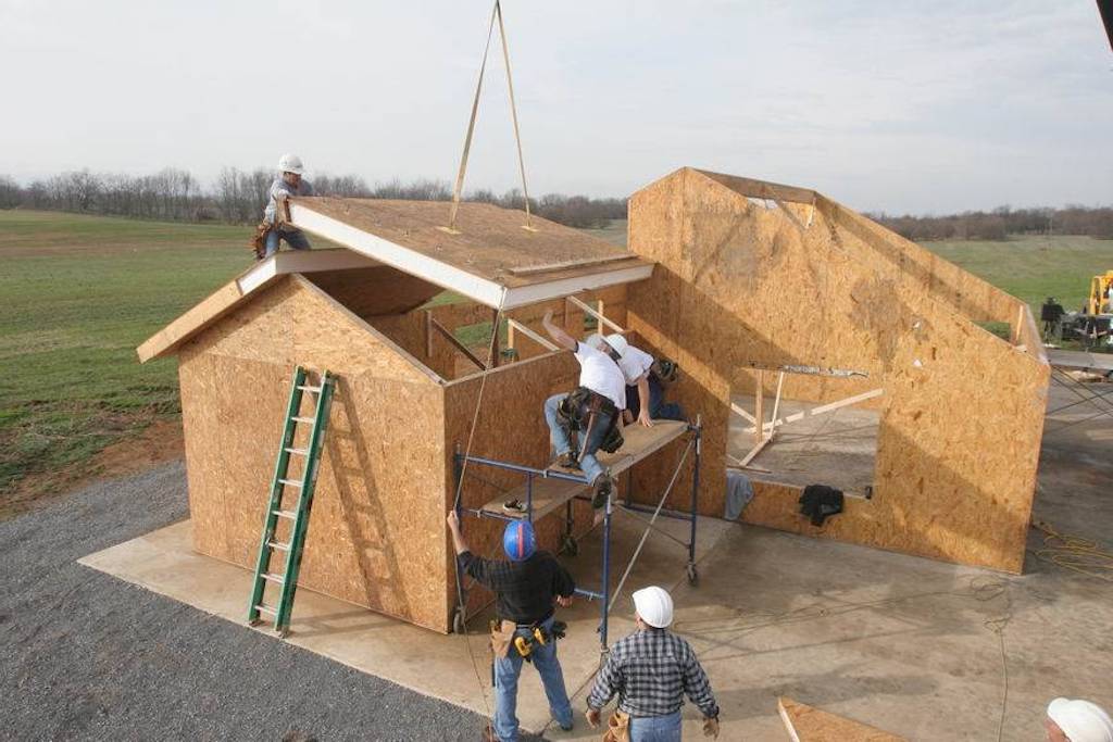 Как выполняется строительство домов из СИП панелей фото